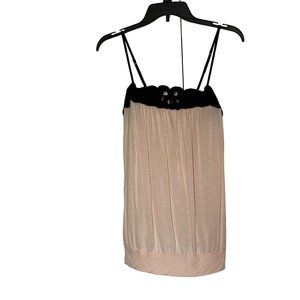 Express pink black sleeveless tank top woman’s size small, 1486